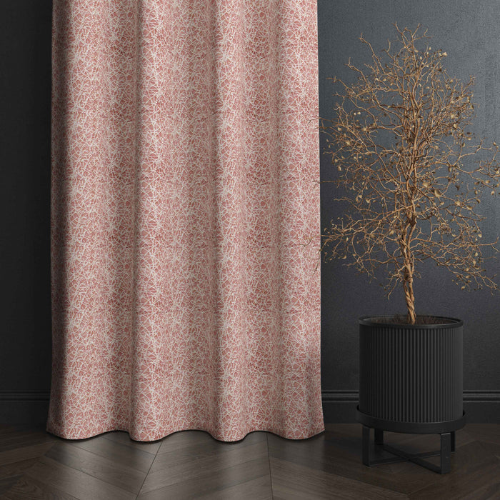 Lima  Teaxure Design Jaquard Fabric Curtain -Pink
