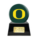 LIMITED SUPPLY- Football Cremation Urn with Optional Oregon Ducks Ball Decor and Custom Metal Plaque