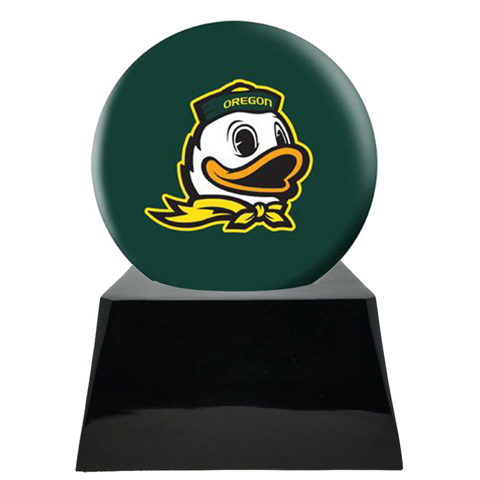 LIMITED SUPPLY- Football Cremation Urn with Optional Oregon Ducks Ball Decor and Custom Metal Plaque