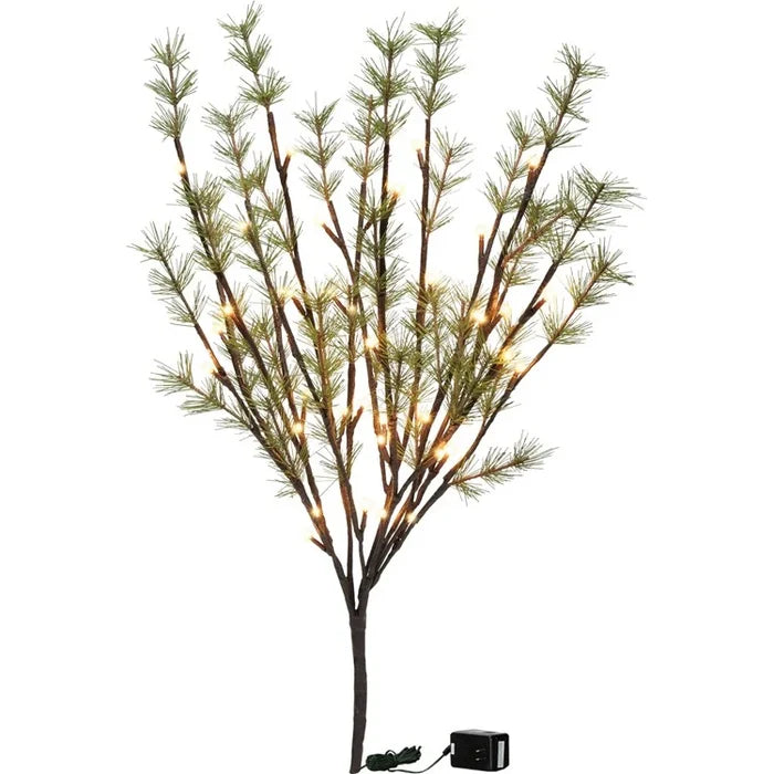 Lit Pine Twigs