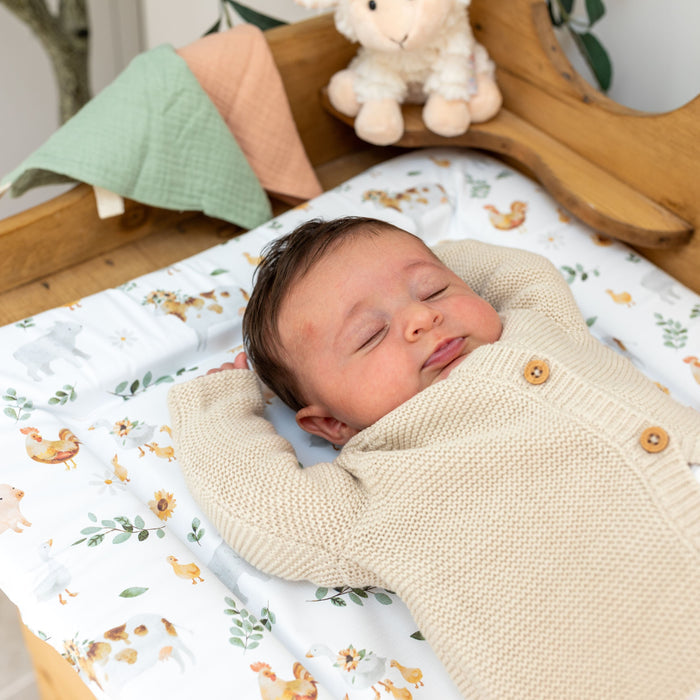 Mabel & Fox - Baby Changing Mat - Farmyard Animals - Mabel & Fox