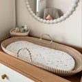 Mabel & Fox - Basket Changing Mat - Natural Wildflowers - Mabel & Fox