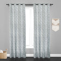 Manila  Abstract Design Jaquard Fabric Curtain -Grey