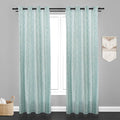 Manila  Abstract Design Jaquard Fabric Curtain -Sky Blue