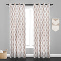 Manila  Damask Design Jaquard Fabric Curtain -Peach