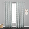 Manila  Geometric Design Jaquard Fabric Curtain -Grey