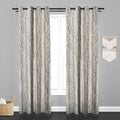 Manila  Teaxure Design Jaquard Fabric Curtain -Light Brown