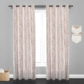 Manila  Teaxure Design Jaquard Fabric Curtain -Peach