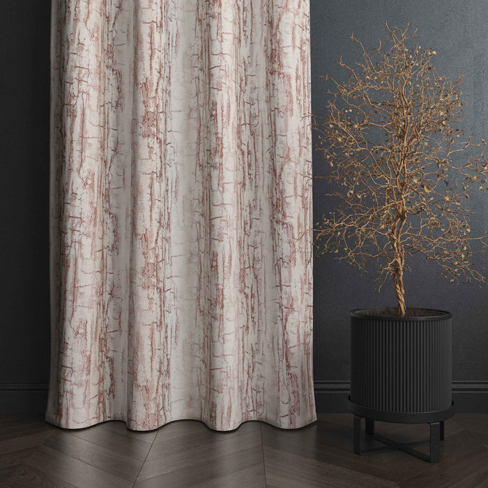 Manila  Teaxure Design Jaquard Fabric Curtain -Peach