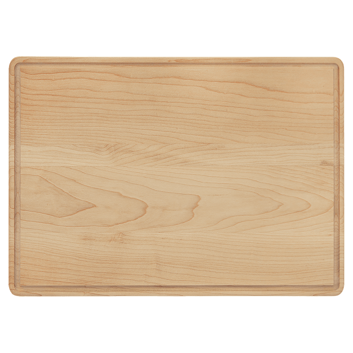 13.75" x 9.75" Maple Cutting Board with Drip Ring
