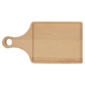 13.5" x 7" Maple Cutting Board Paddle Shape with Drip Ring
