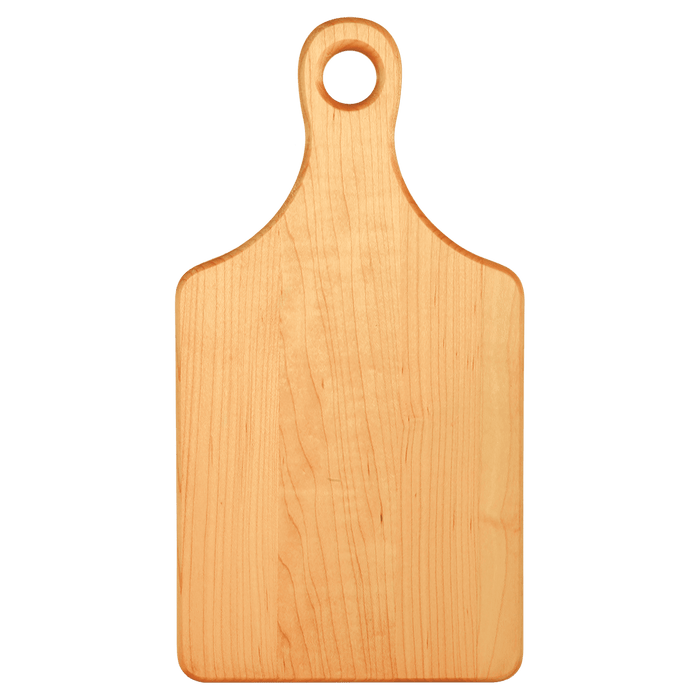 13.5" x 7" Maple Paddle Shaped Cutting Board