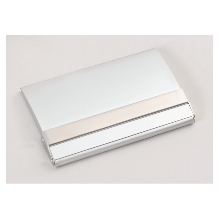 2.5" x 3.75" Matte Silver Business Card Case