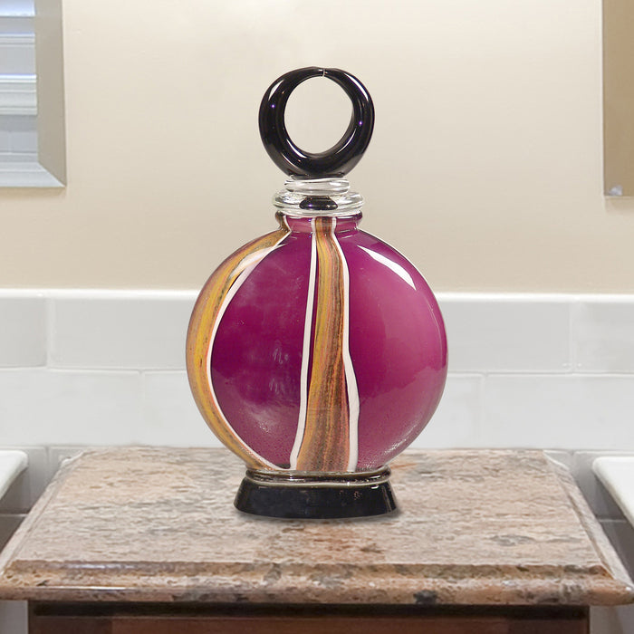 Melrose Handcrafted Art Glass Perfume Bottle