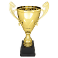 Metal Cup with Handles Trophy on Plastic Base - ACU15