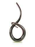 Midnight Spiral Handcrafted Art Glass Sculpture