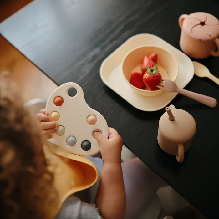 Mushie - Paint Palette Press Toy - Mabel & Fox