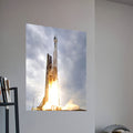 19x24 Atlas Rocket Launch Poster Installed on Wall