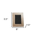 Natural Cowhide Hanging Picture Frame With Mat | 5"x7"