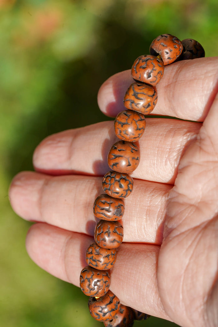 Natural Rudraksha Bracelet from Nepal - Lucky Thanka