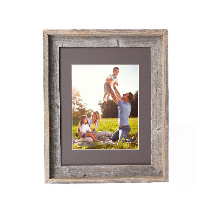 Natural Weathered Grey Picture Frame With Plexiglass Holder | 16"x20"