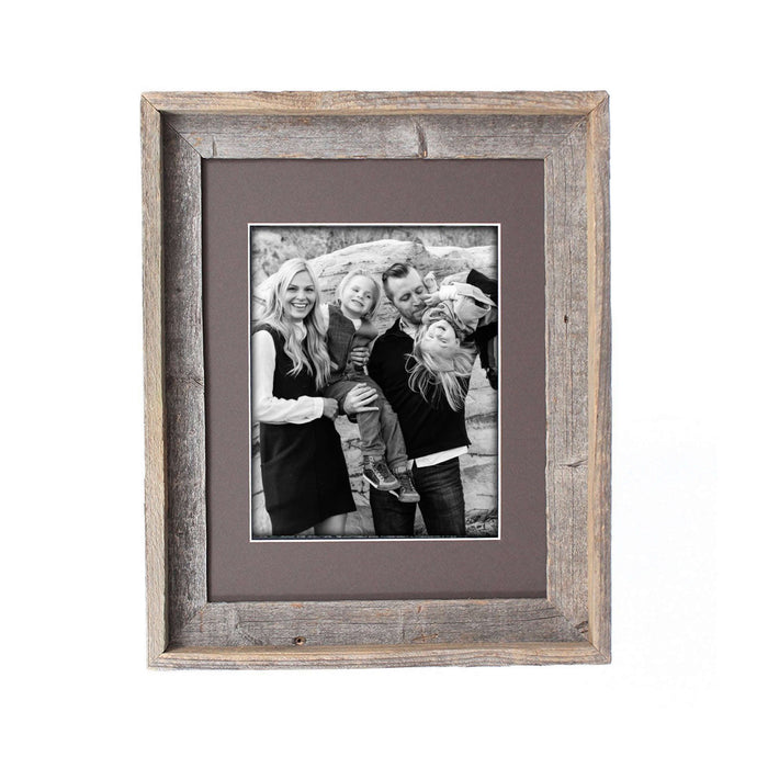 Natural Weathered Grey Picture Frame With Plexiglass Holder | 16"x20"