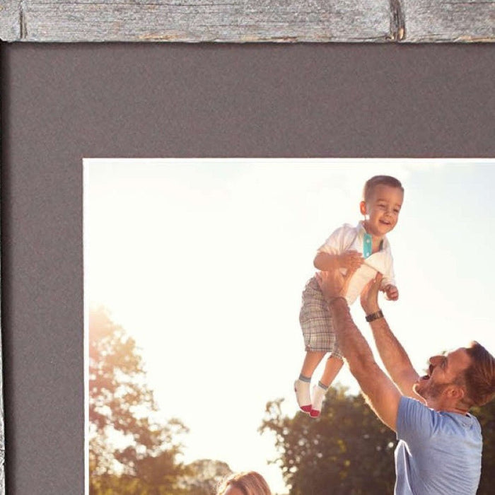 Natural Weathered Grey Picture Frame With Plexiglass Holder | 16"x20"