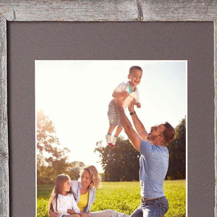 Natural Weathered Grey Picture Frame With Plexiglass Holder | 16"x20"