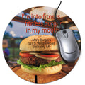 8" Round Sublimatable Neoprene Mouse Pad