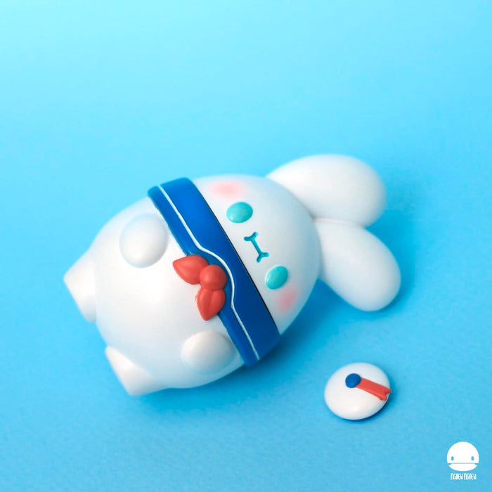 Ngaew2 Buster by Ngaew Ngaew, a limited edition resin art toy, features a unique oval design, available in a 125-piece collection.