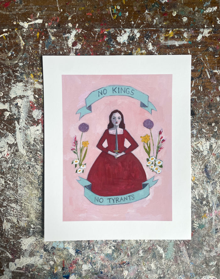 No kings, no tyrants - print
