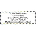 1.25" x 2.25" - Notary Rubber Stamp - Self Inking or Wood Mounted