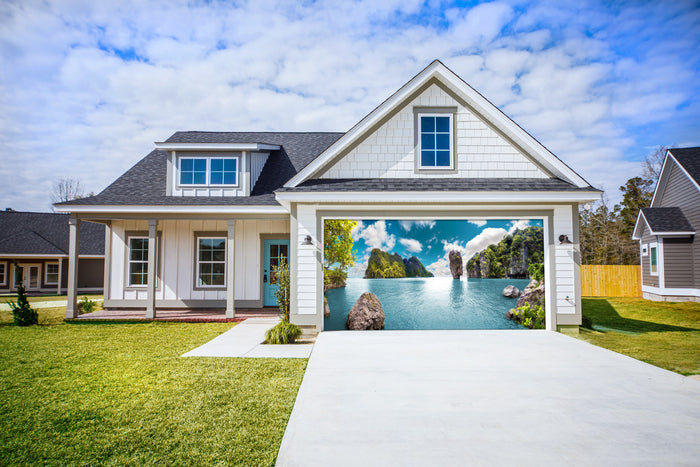 garage door Ocean Aventurs Tailand Banner Cover Background - Decor-Your-Door