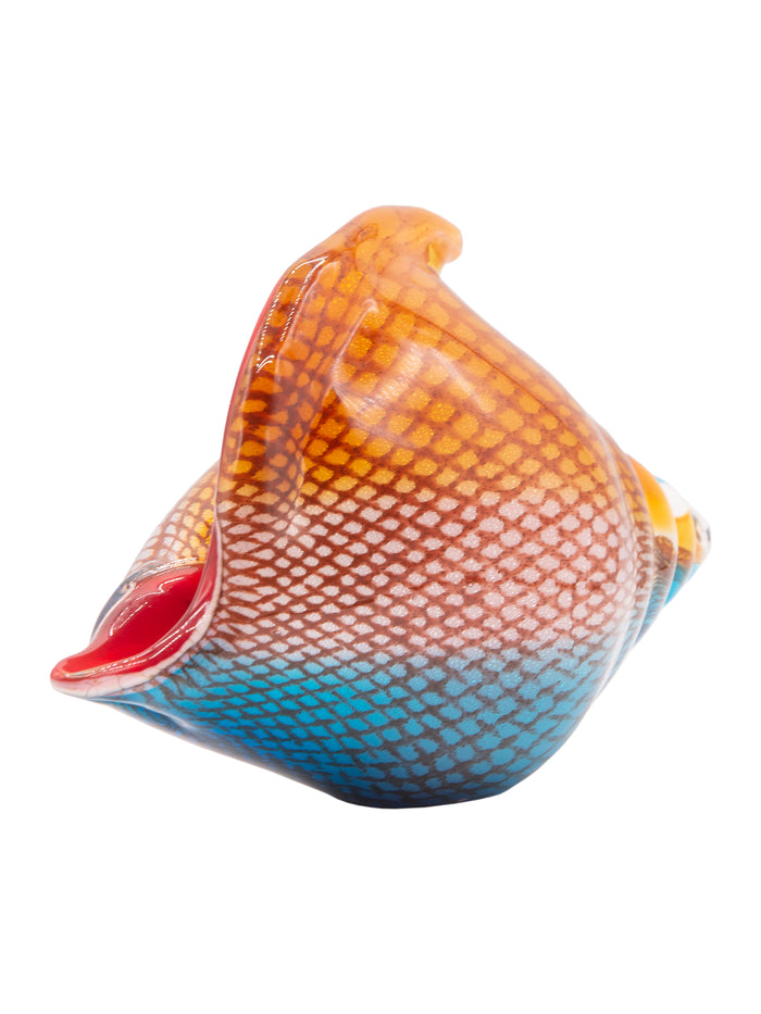 Oceanside Seashell Handcrafted Art Glass Figurine