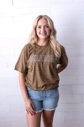 Oklahoma Leopard Graphic Tee