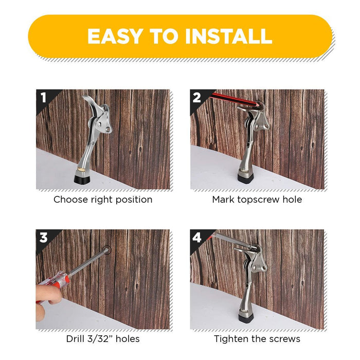 One-Push Semi-automatic Door Stopper