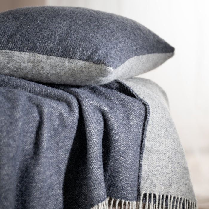 Orion Blue Pure Wool Reversible Cushion
