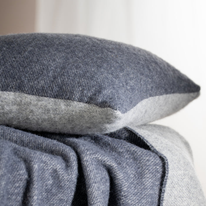 Orion Blue Pure Wool Reversible Cushion