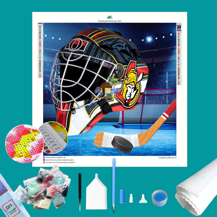Ottawa Senators NHL Hockey Net & Mask Diamond Painting