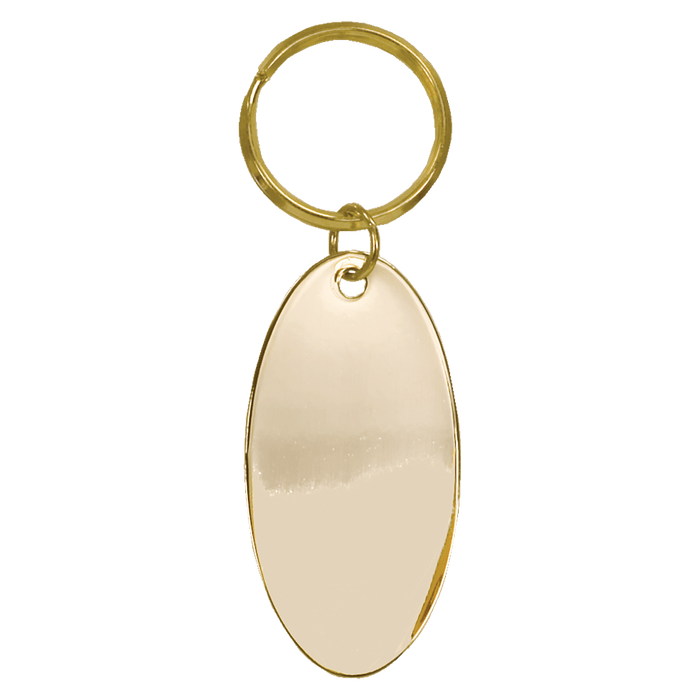 Oval Brass Keychain - KCB05