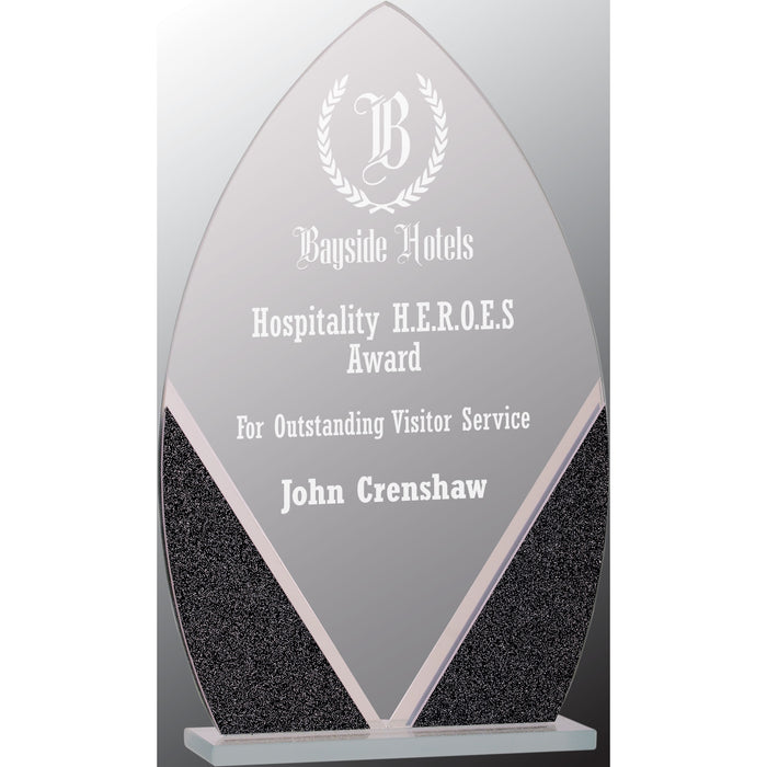 7.25" Oval Designer Glass Award