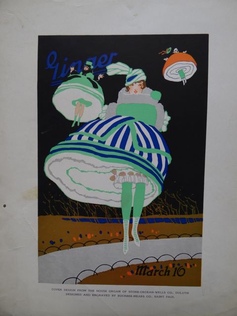 Parachute Dresses Magazine Cover c 1910