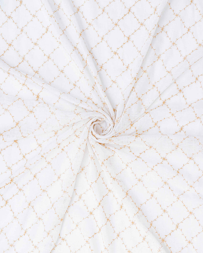 Parda online Premium Embroidery Linen Curtain with Soft & Durable Fabric - Sparkle Design