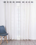 Parda online Premium Embroidery Linen Curtain with Soft & Durable Fabric