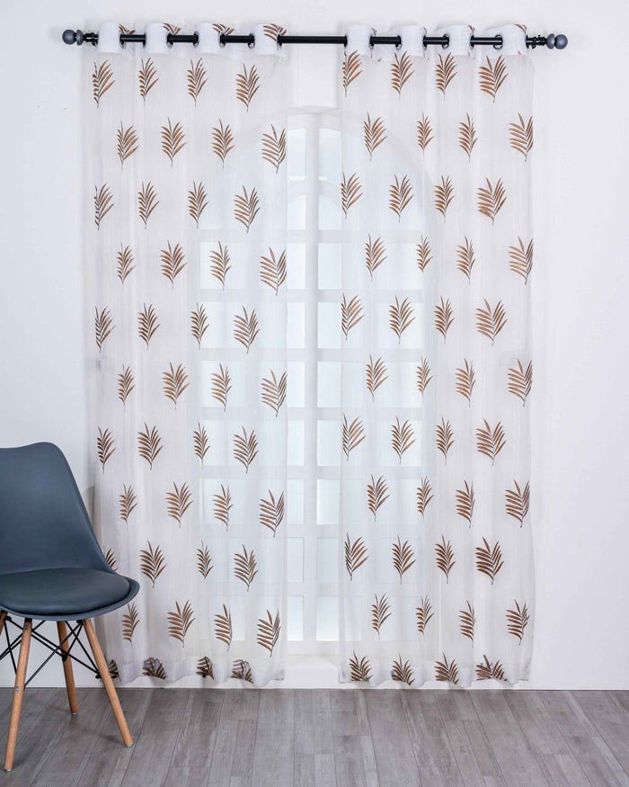 Parda online Premium Embroidery Tissue Curtain with Soft & Durable Fabric
