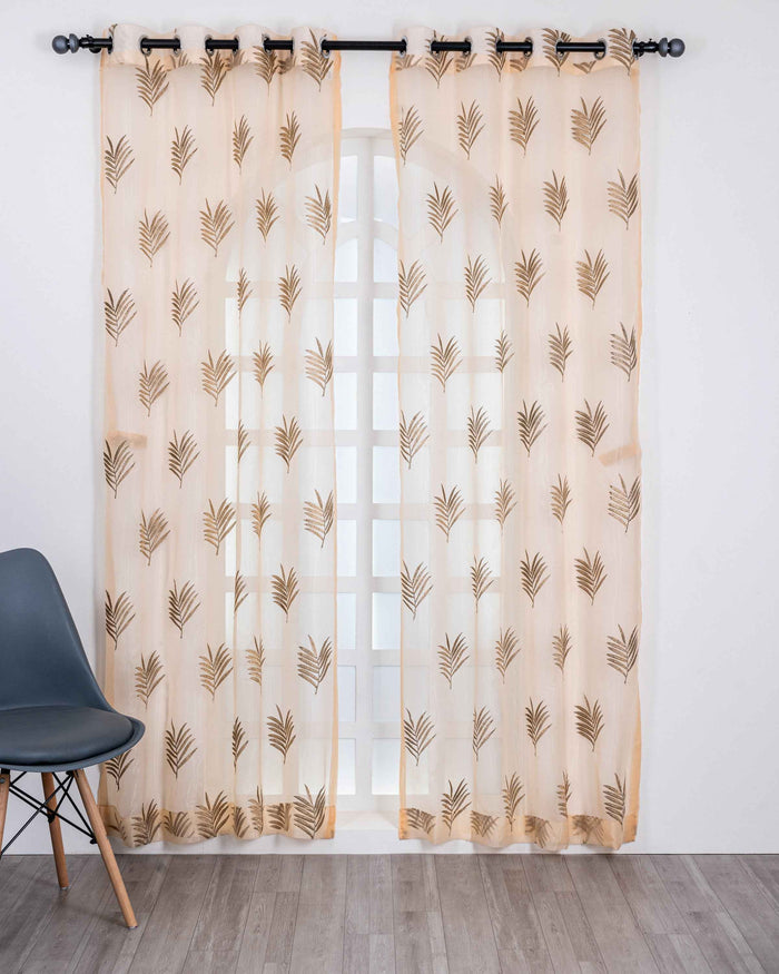 Parda online Premium Embroidery Tissue Curtain with Soft & Durable Fabric