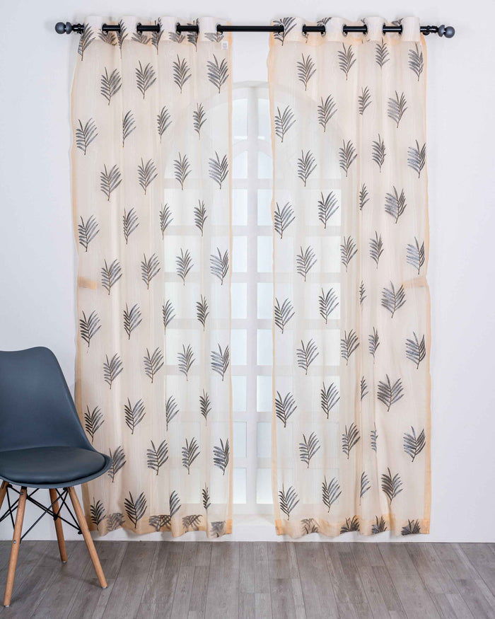 Parda online Premium Embroidery Tissue Curtain with Soft & Durable Fabric