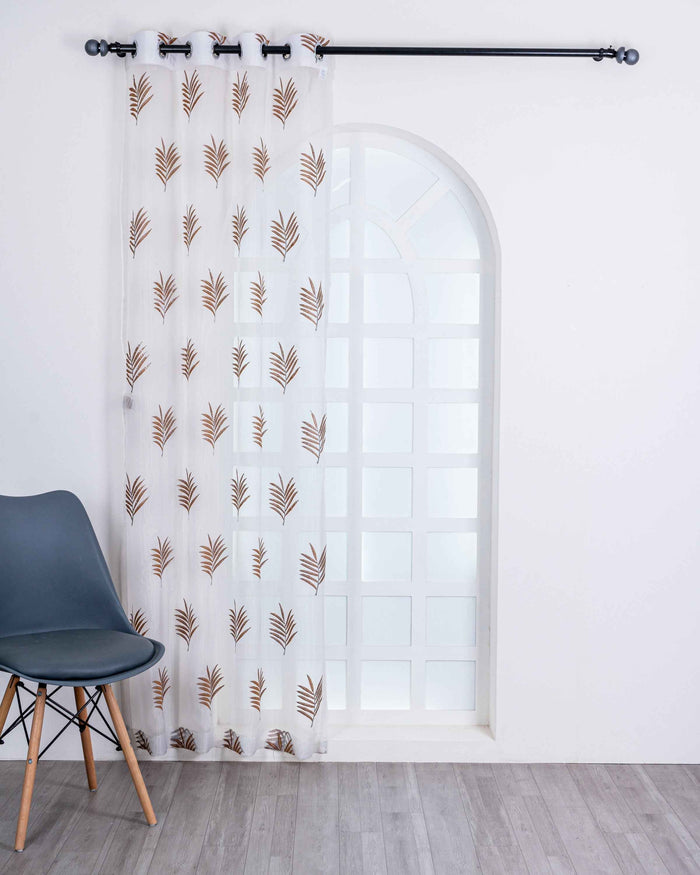 Parda online Premium Embroidery Tissue Curtain with Soft & Durable Fabric