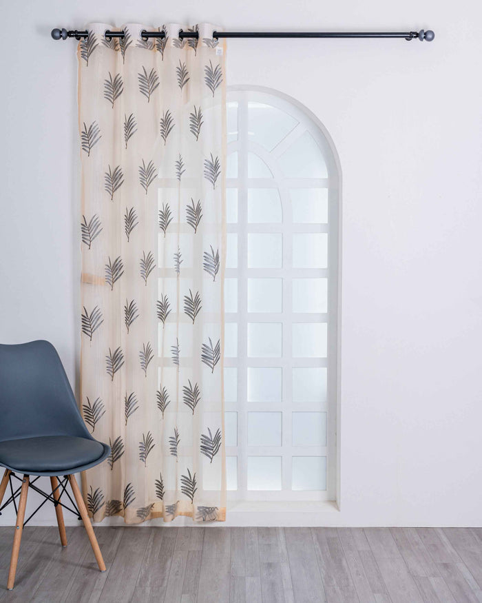 Parda online Premium Embroidery Tissue Curtain with Soft & Durable Fabric