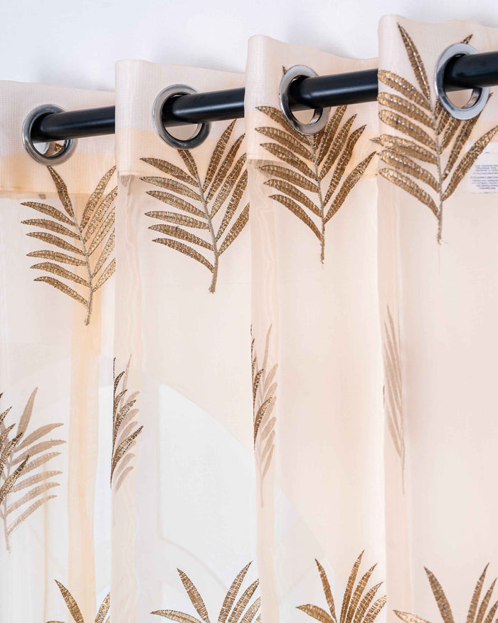 Parda online Premium Embroidery Tissue Curtain with Soft & Durable Fabric